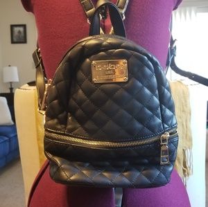 Bebe black faux  Leather backpack